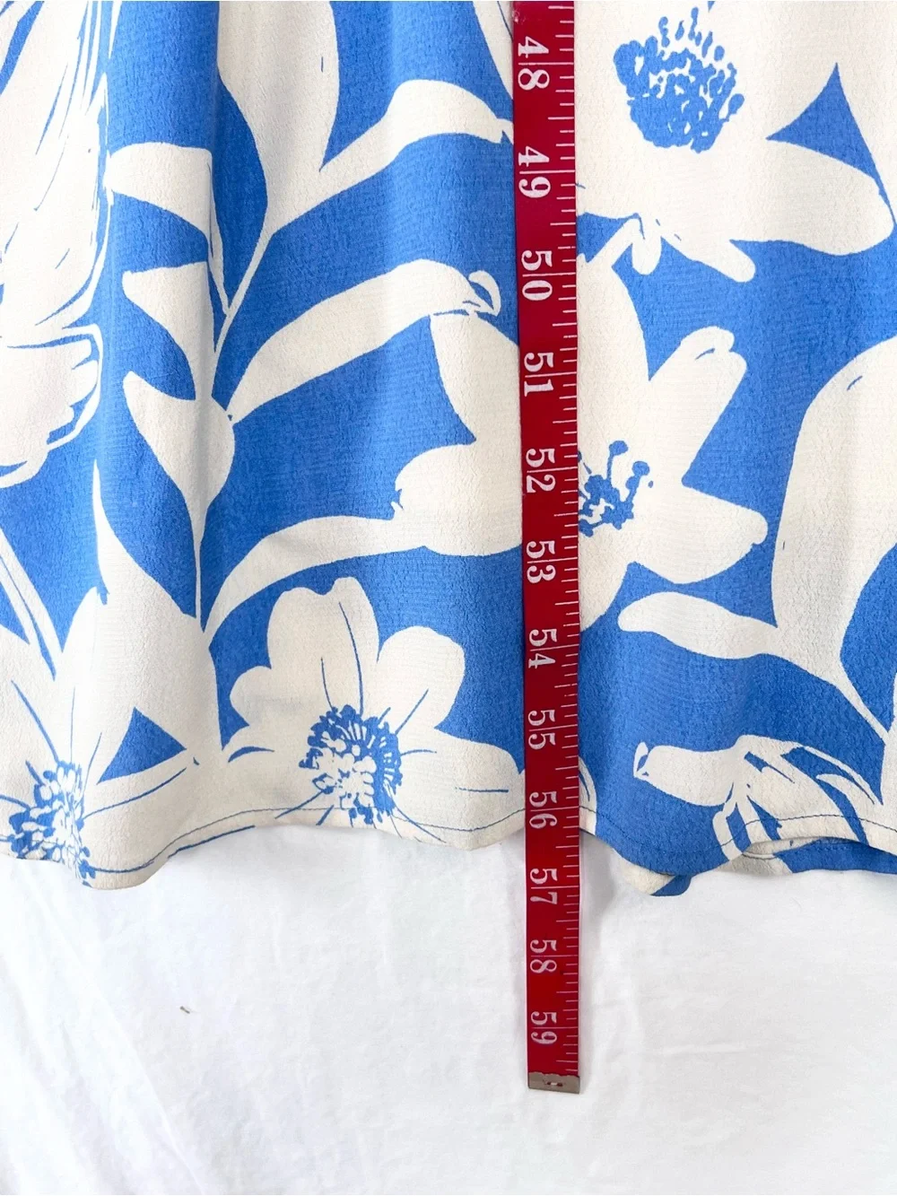 Anthropologie Maeve Belted Kimono Dress Sz 6 Blue Floral Boho Feminine Resort